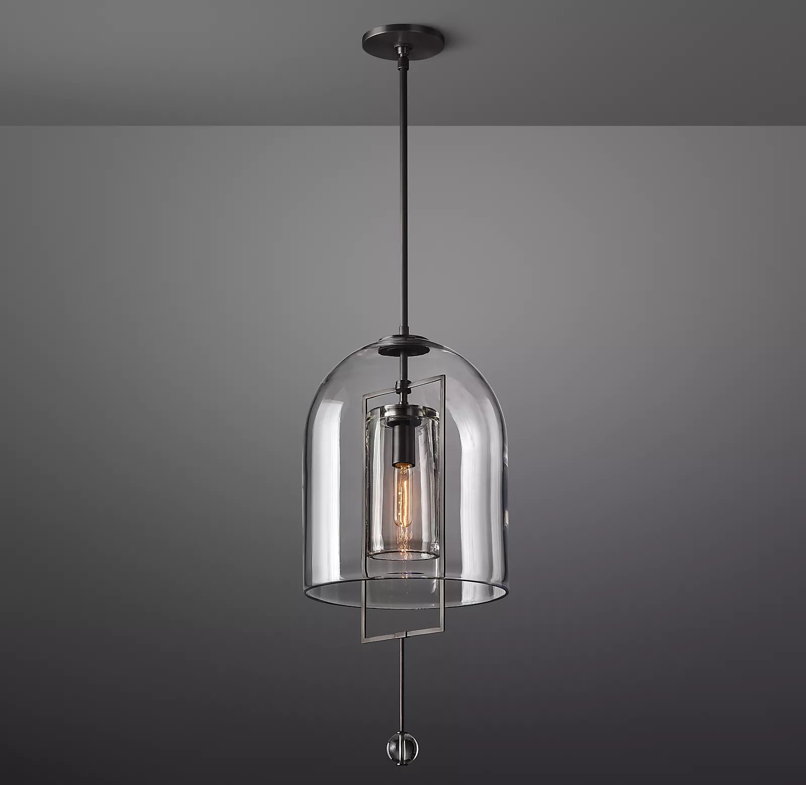 Fulcrum Modern Minimalist Design Sense Pendant Light 13" For Living Room-konalight