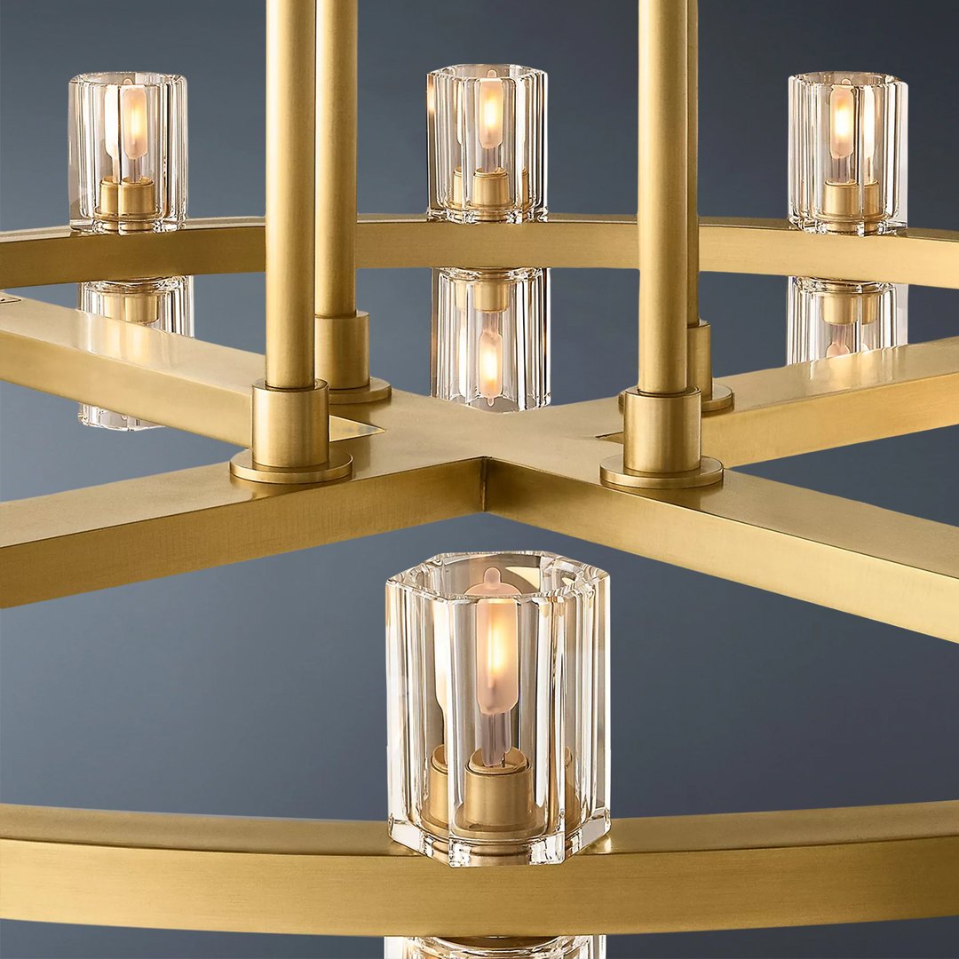 Arcachon Led Round Two-tier Chandelier 60"-konalight