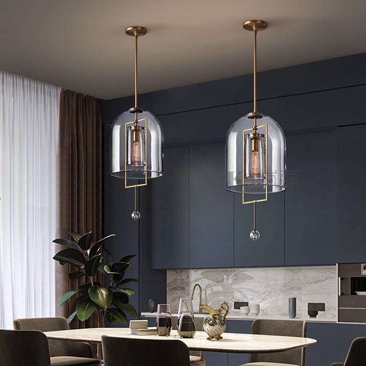 Fulcrum Utilitaire Design Sense Grand Pendant Light 15" For Living Room-konalight