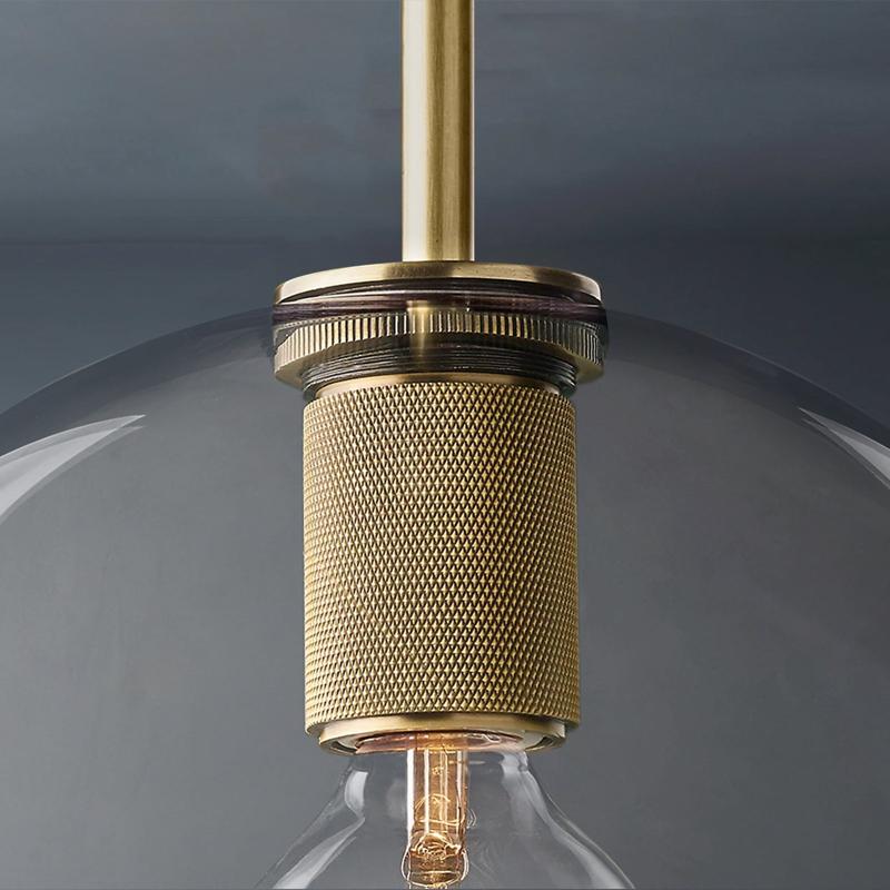 Utilitaire Round Glass Pendant Light-konalight