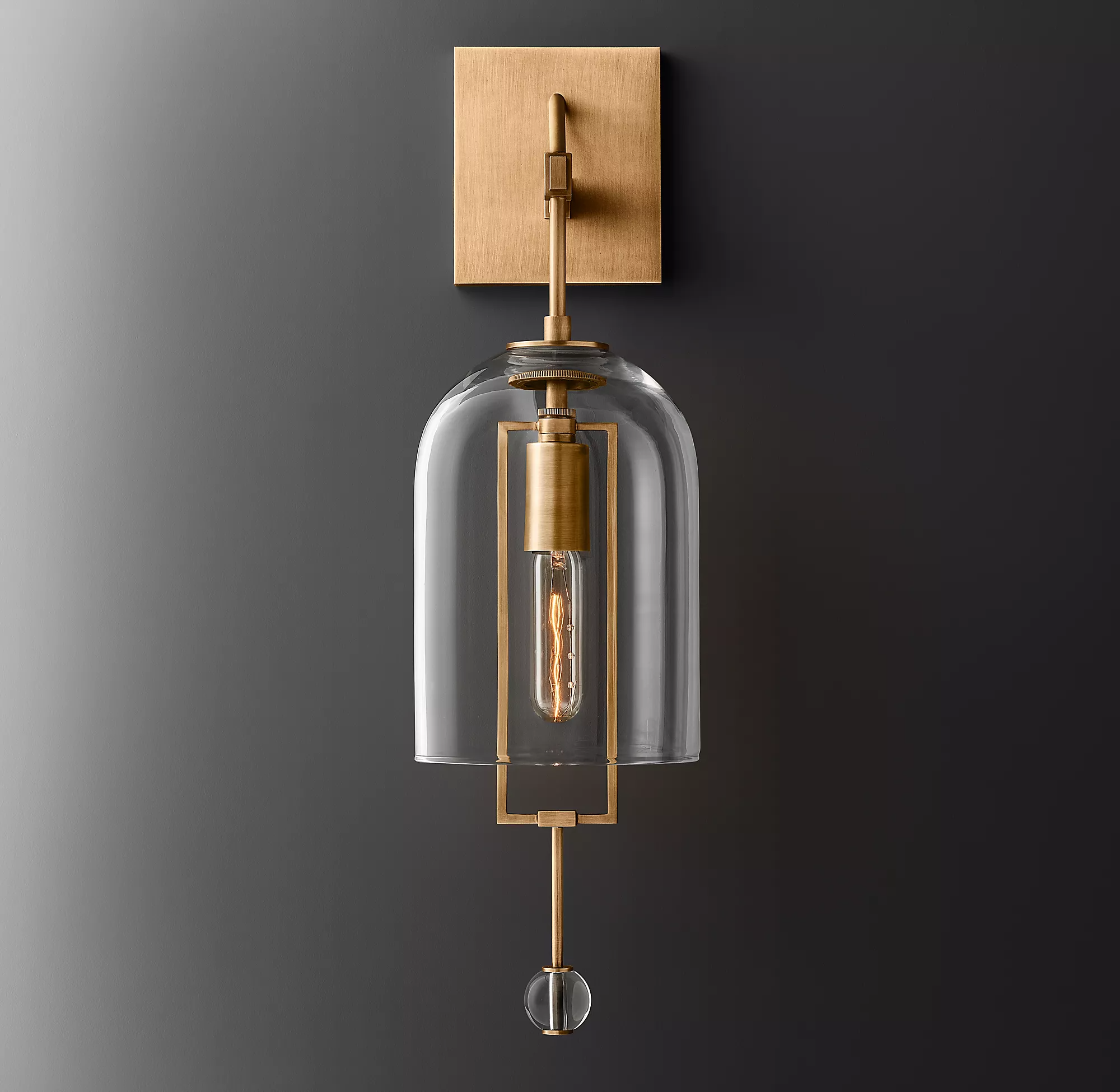 Fulcrum Glass Wall Sconce 24"-konalight