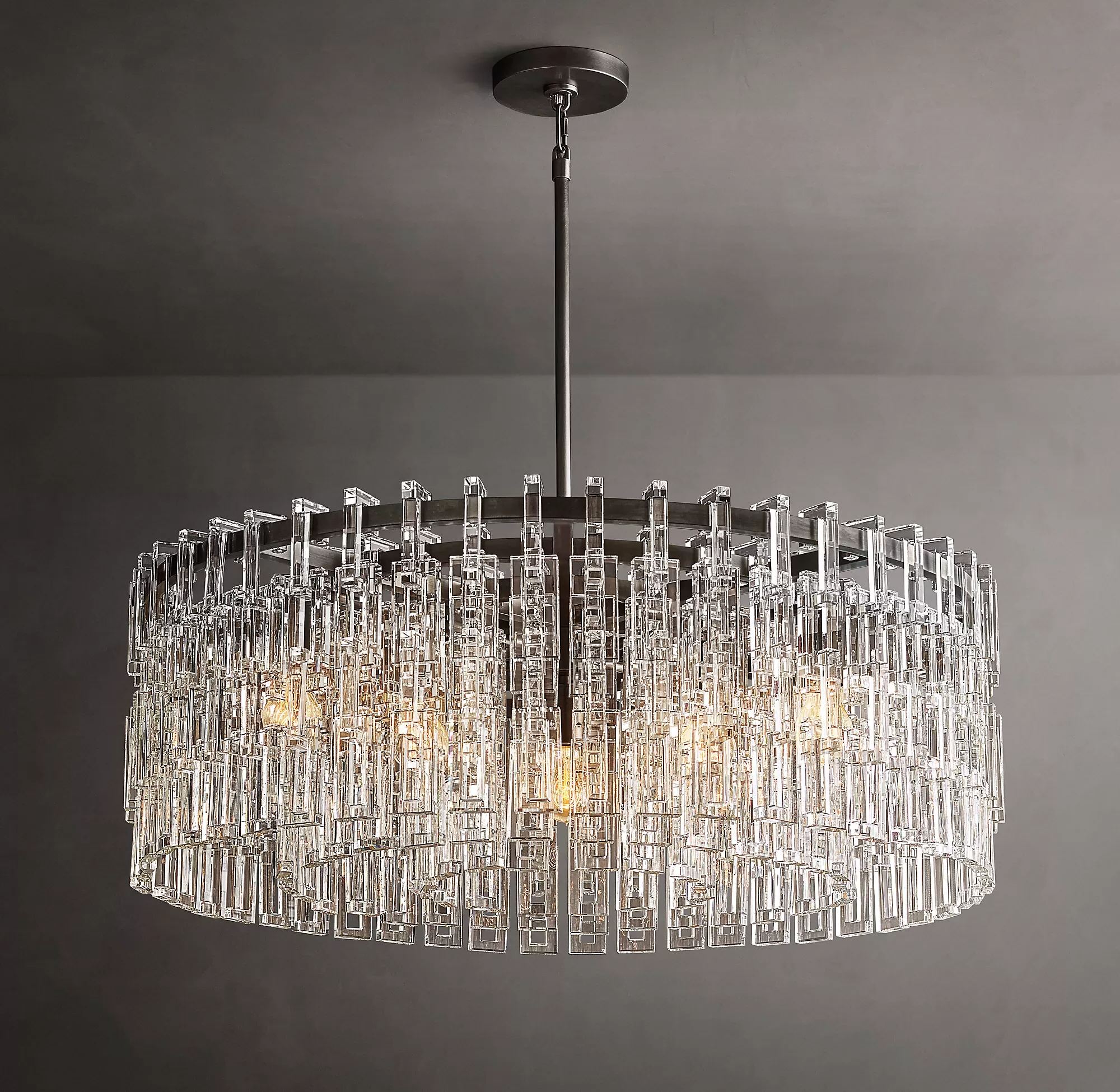Marignan Round Chandelier 36"-konalight