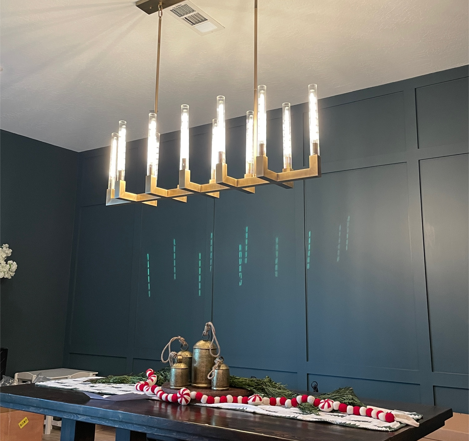 Cannele Linear Chandelier 67" For Kitchen Island-lampselegant