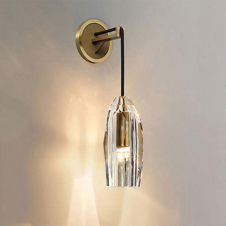 Modern Crystal Shade Wall Sconce-konalight