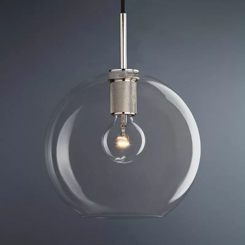 Utilitaire Round Glass Pendant Light-konalight