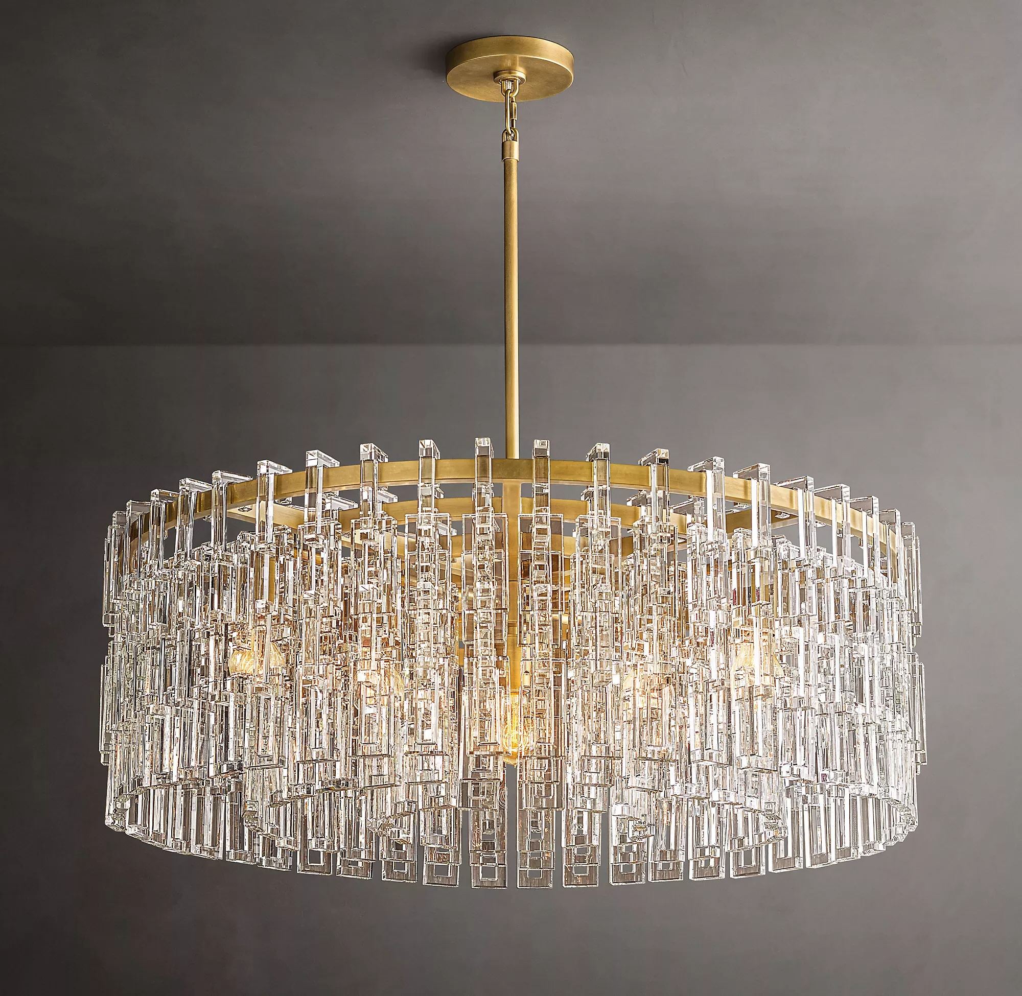 Marignan Round Chandelier 36"-konalight
