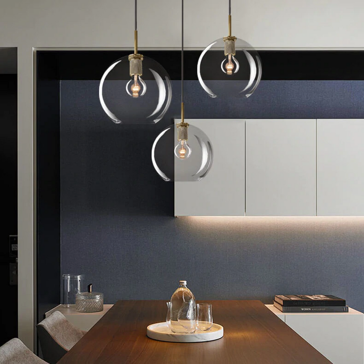 Fulcrum Globe Shade Pendant Light 8" For Living Room-konalight