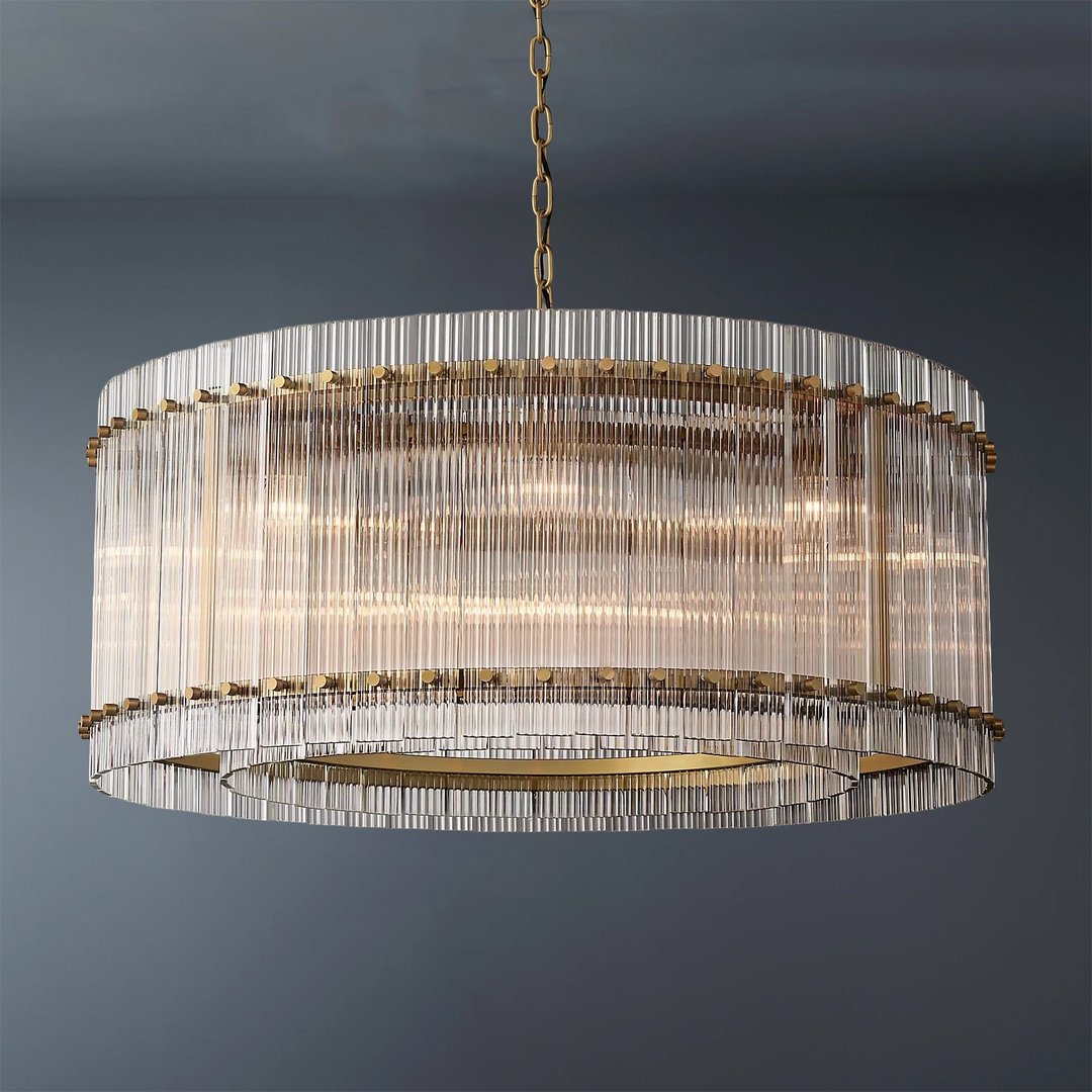 Modern San Marcol Cake Round Luxury Chandelier 37"