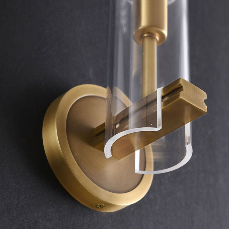 Modern Glass Tube Single Head Wall Sconce-konalight