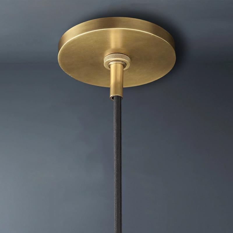 Utilitaire Round Glass Pendant Light-konalight
