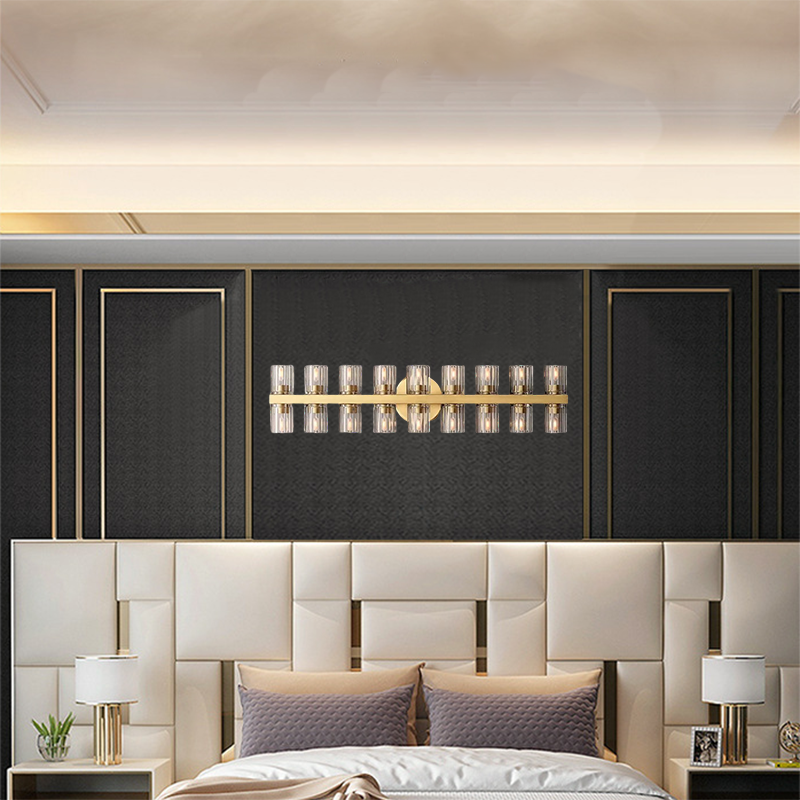 Arcachon 18-Light K9 Crystal Glass Modern Wall Lamp-konalight