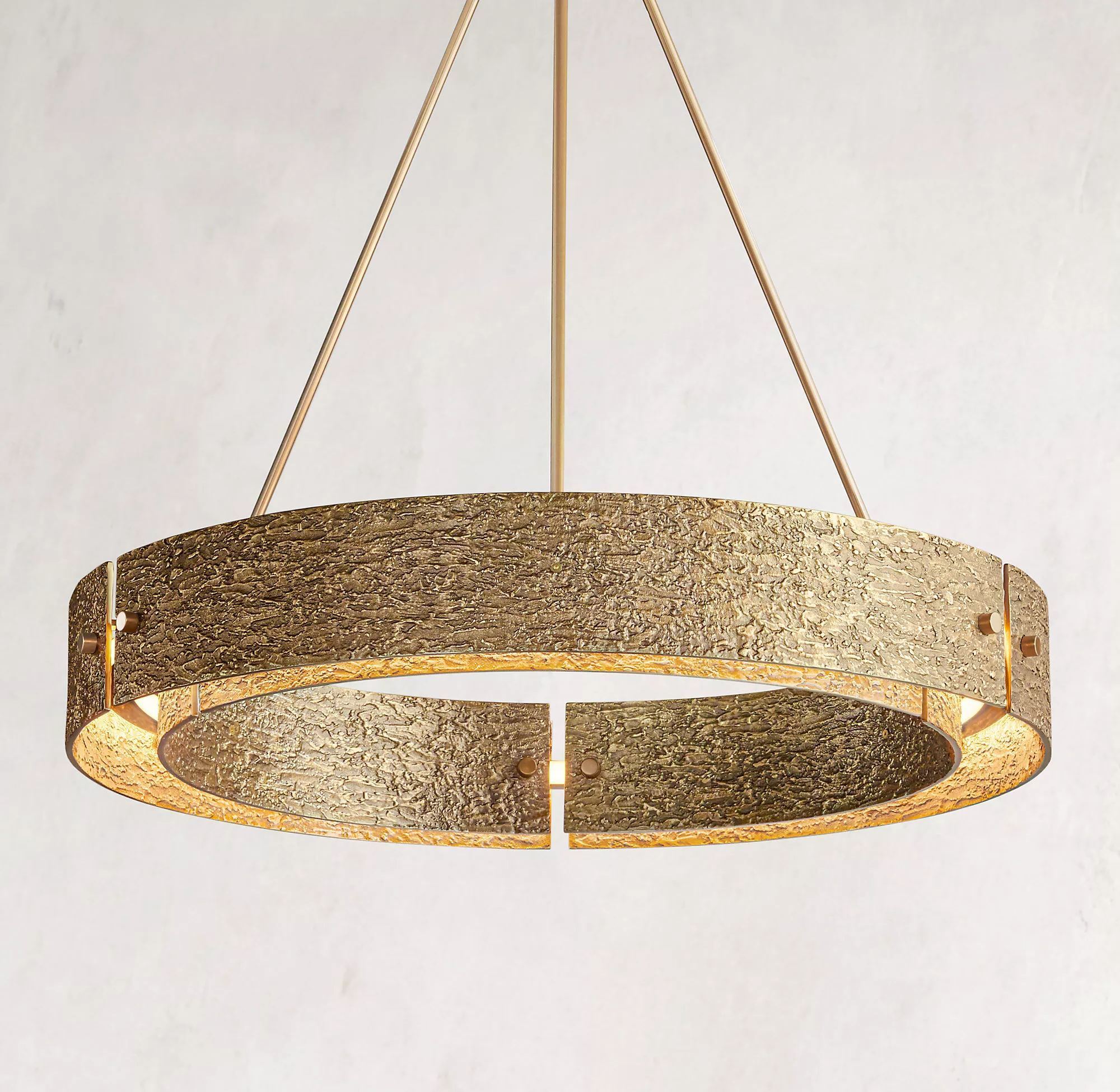 Vouvray Round Brass Chandelier D36"/D48"/D60"-Cure Lighting