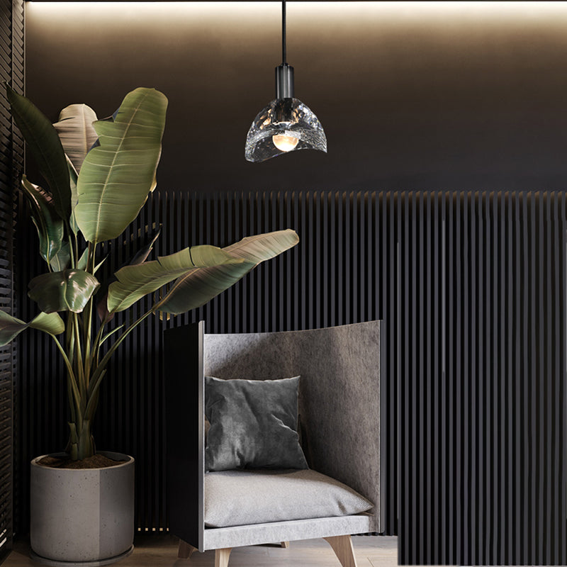 Dining Room Crystal Pendant Light Black-konalight