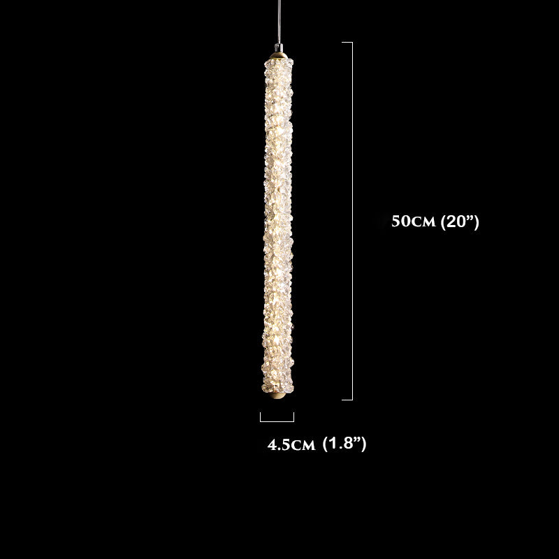 Long Crystal Pendant Chandelier-konalight