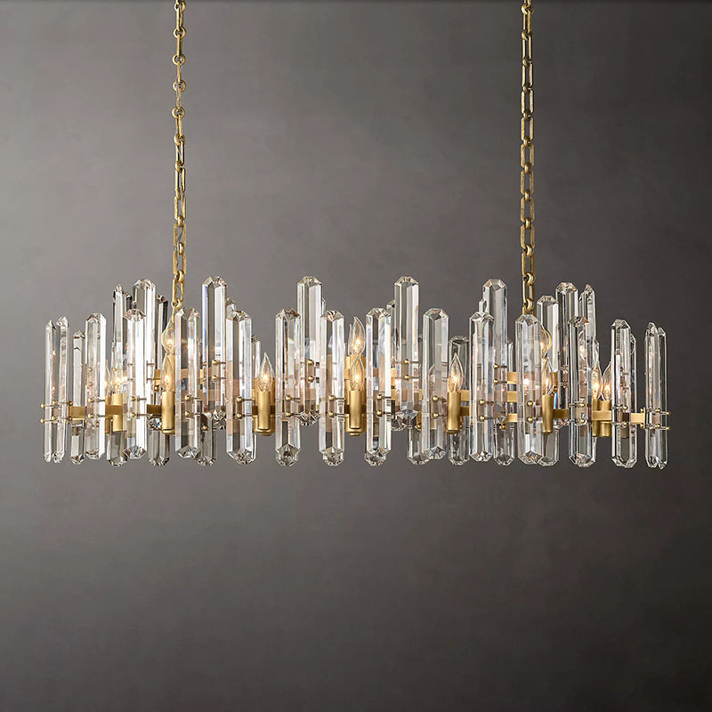 Bonnington Solid Brass Lamp Body Chandelier 54"-konalight