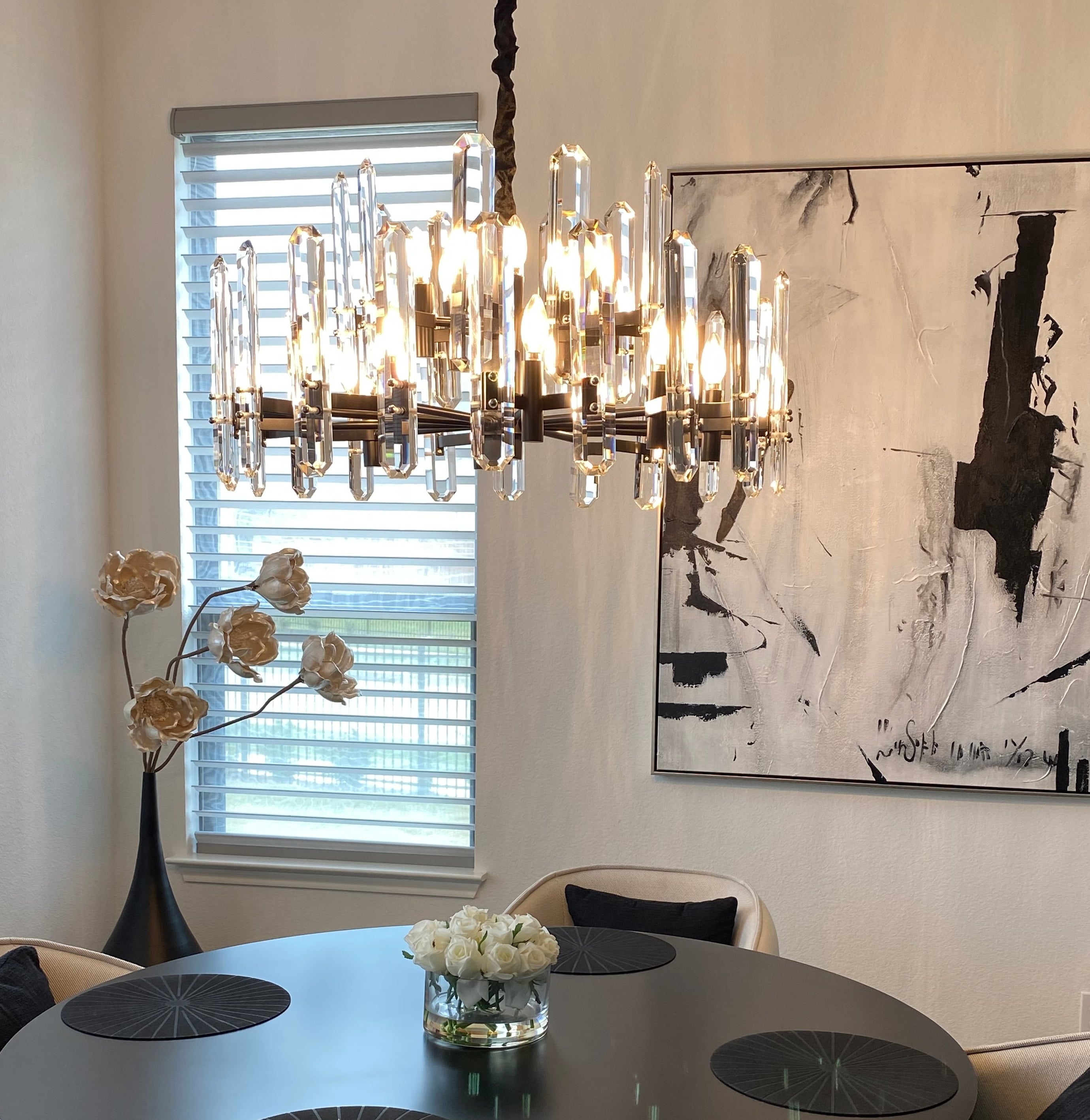 Bonnington Round Chandelier 30"(customize)-lampselegant