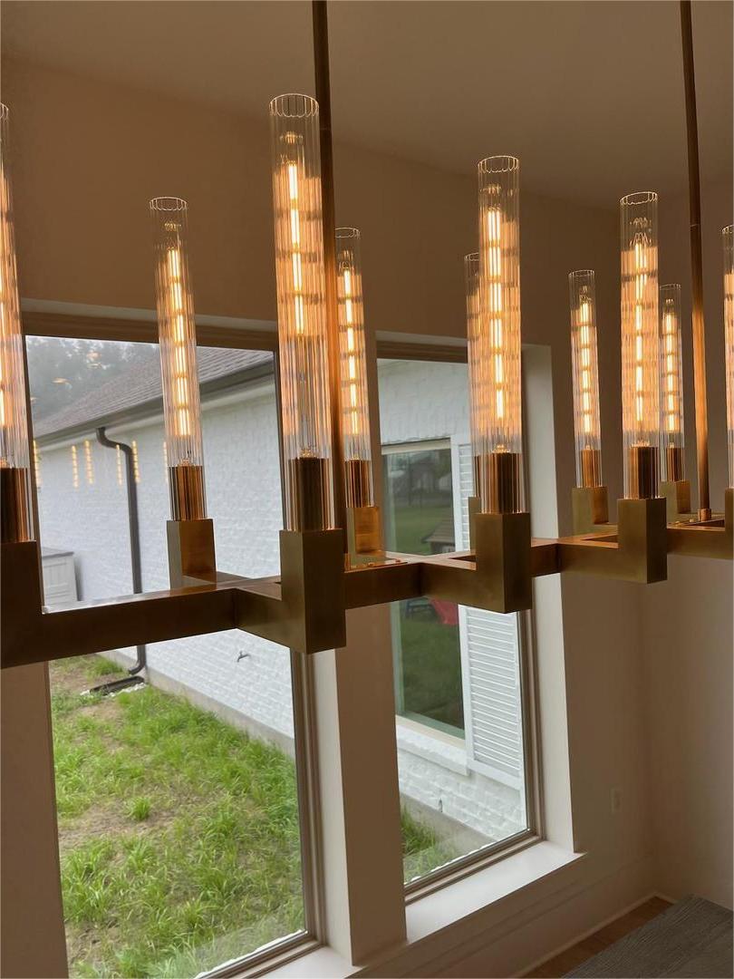 Cannele Linear Chandelier 55" For Kitchen Island-konalight