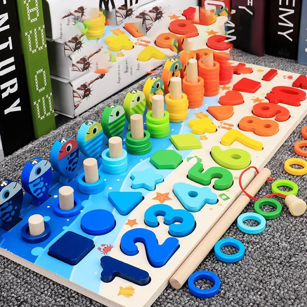Jagute™ Montessori Pädagogisches Holz Spielzeug für Kinder, Lassen Sie Kinder ihr Gehirn durch Spiele entwickeln