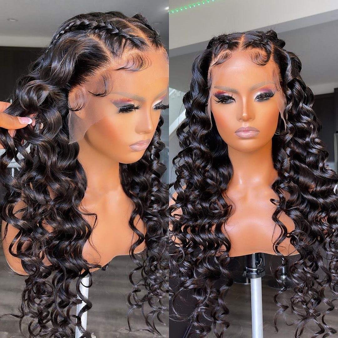 Glueless Wig With Elastic Belt|🔥Lace Front Wigs Glueless Natural Wave Wig With Baby Hair|Ready to go wig