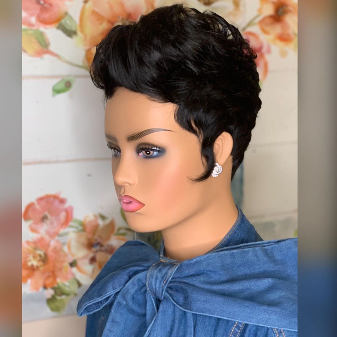 Glueless Wig With Elastic Belt|🔥Pixie Cute Bob Short Curly HD Lace Front Wigs Human Hair