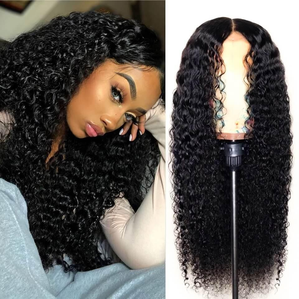 Glueless Wig With Elastic Belt|  Brazilian Lace Front Wig Curls Lace Front  Wigs Lady Wig