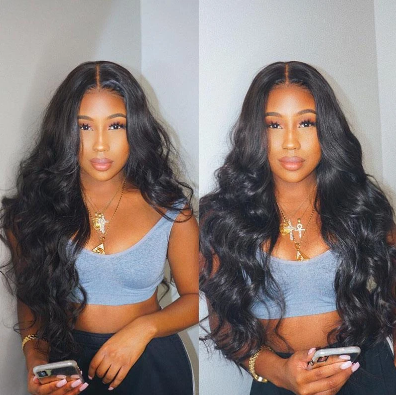 Glueless Wig With Elastic Belt|🎉Full Lace Brazilian Human Hair Wigs Transparent Body Wave Wig Pre Plucked 