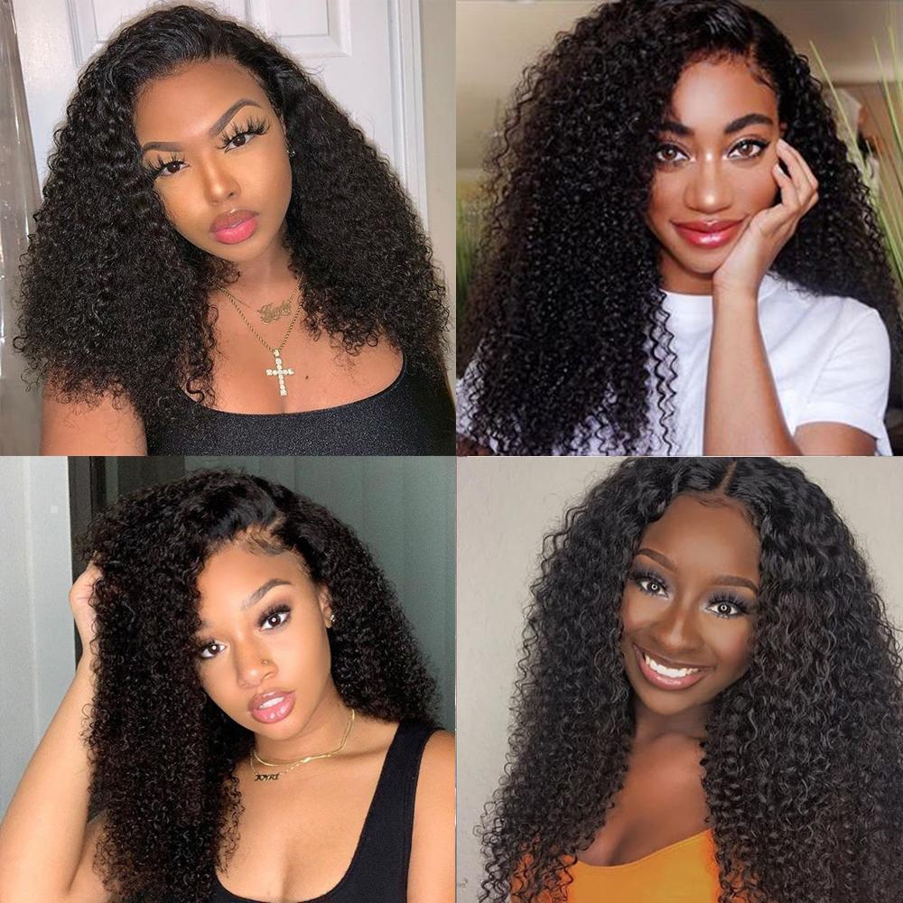 Glueless Wig With Elastic Belt|🎉Deep Wave 360 Lace Frontal Wigs Curly Wigs Pre Plucked With Baby Hair