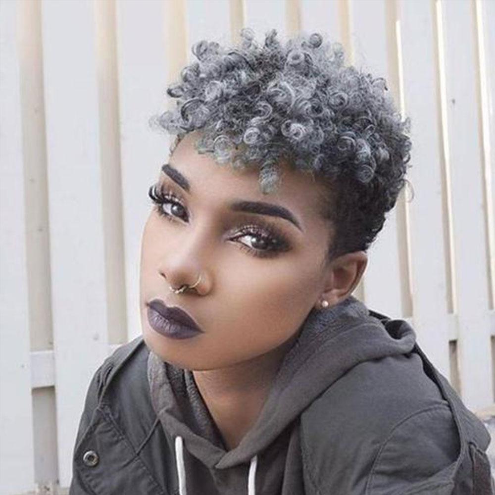 Glueless Wig With Elastic Belt|🔥4*4 Lace Closure Short Spiral Curly Wig with Bangs Pre-plucked Hairline