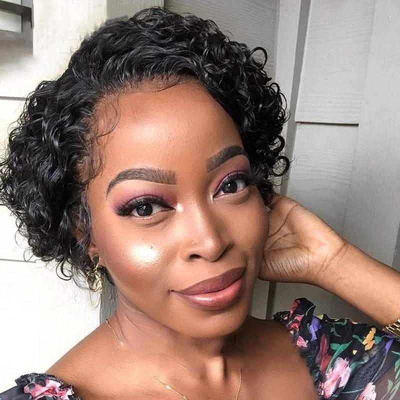 Glueless Wig With Elastic Belt|🔥360 Lace Frontal Curly Bob Wigs Pre Plucked with Baby Hair