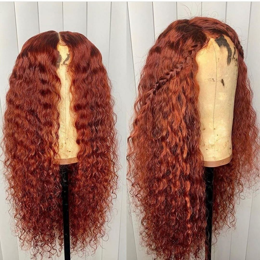Glueless Wig With Elastic Belt|🔥Remy Human Hair Curly Wave Lace Wig Natural Hairline With Baby Hair