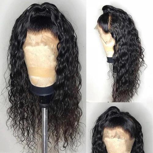 Glueless Wig With Elastic Belt| Full Density Curly Lace Front Wig Pre Plucked Human Hair Deep Wave Long Wigs