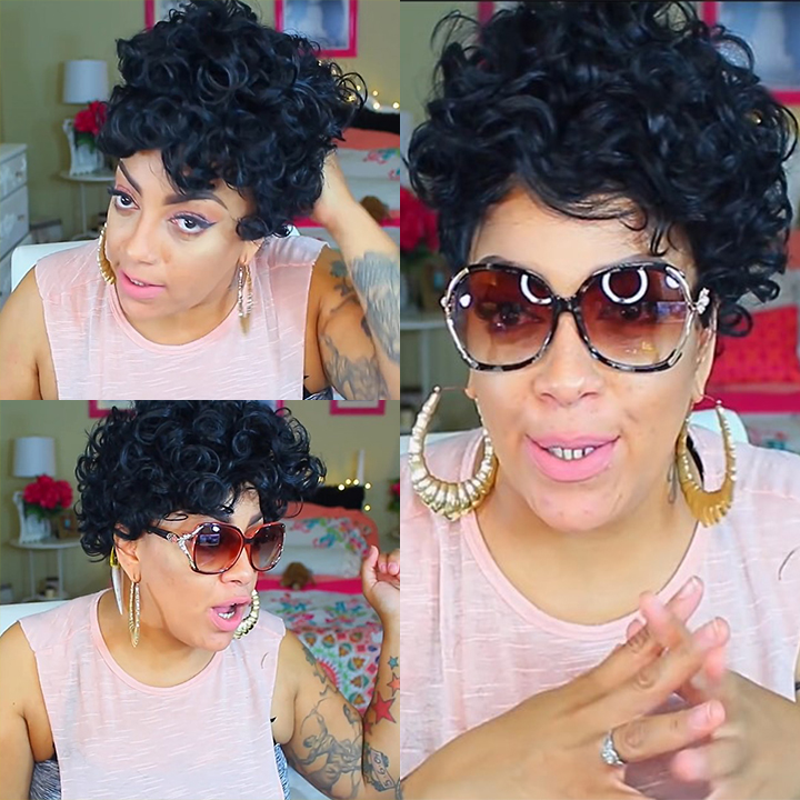🔥Hot| New Slick Back Curly Short Cut 13x4 Frontal Glueless Lace Front Wig