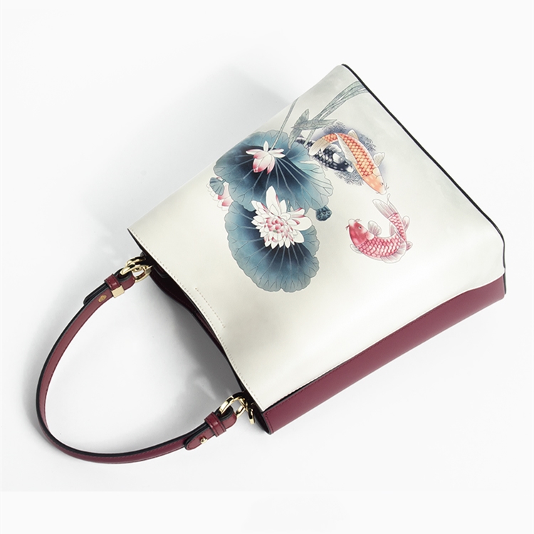 Chinese Style Bucket  Shoulder Bag