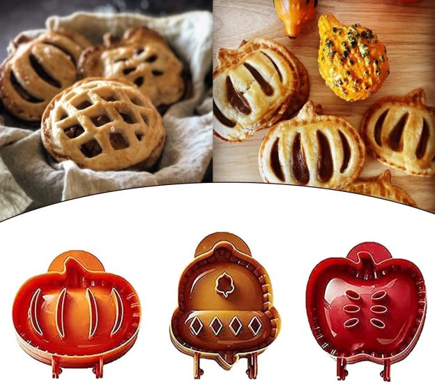 Hot Sale🔥 Pocket Pie Molds: Apple, Acorn & Pumpkin, Set of 3