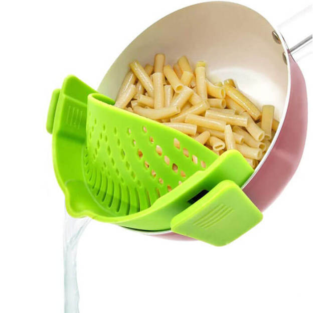 Silicone Clip on Food Strainer