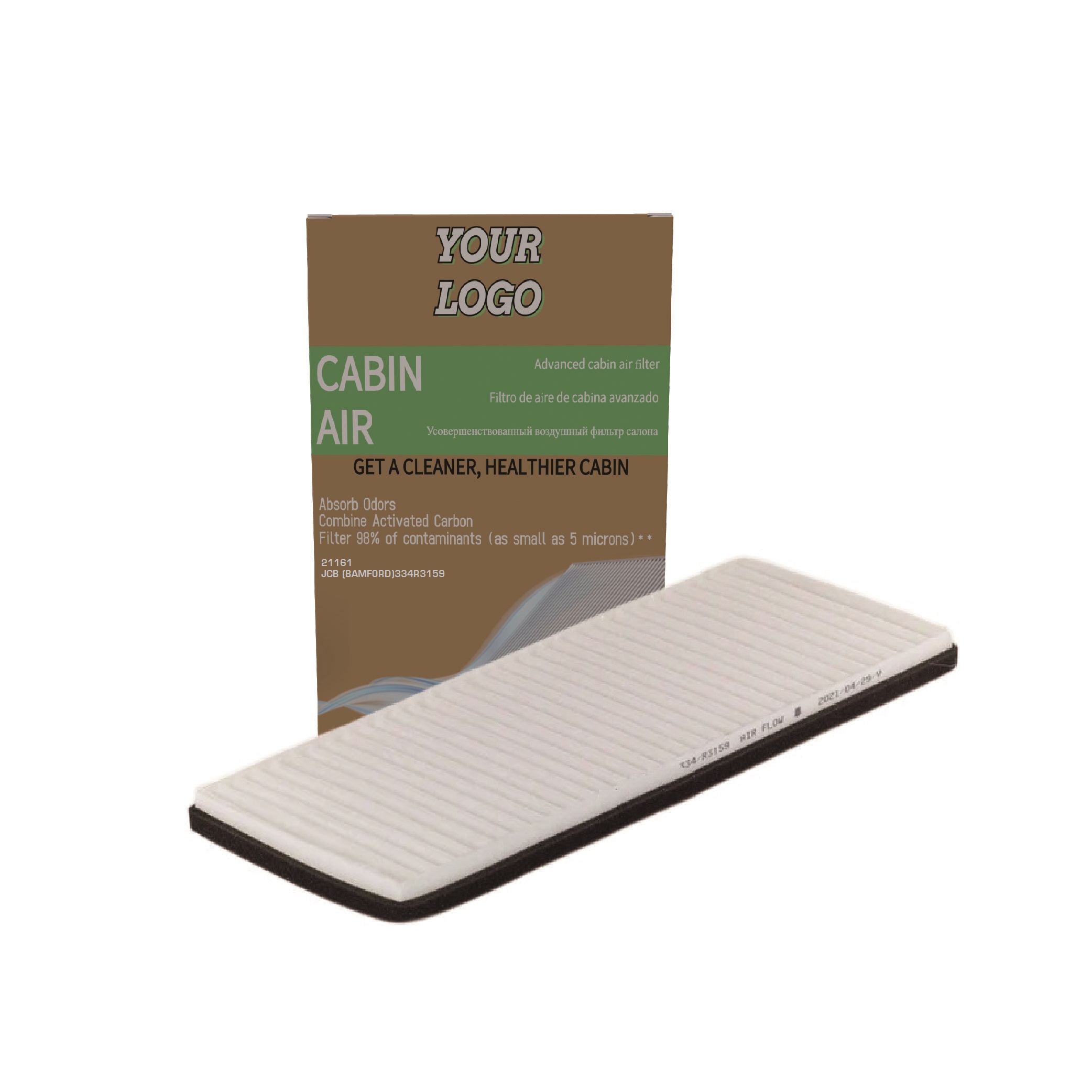 21161 CABIN AIR FILTER FOR JCB