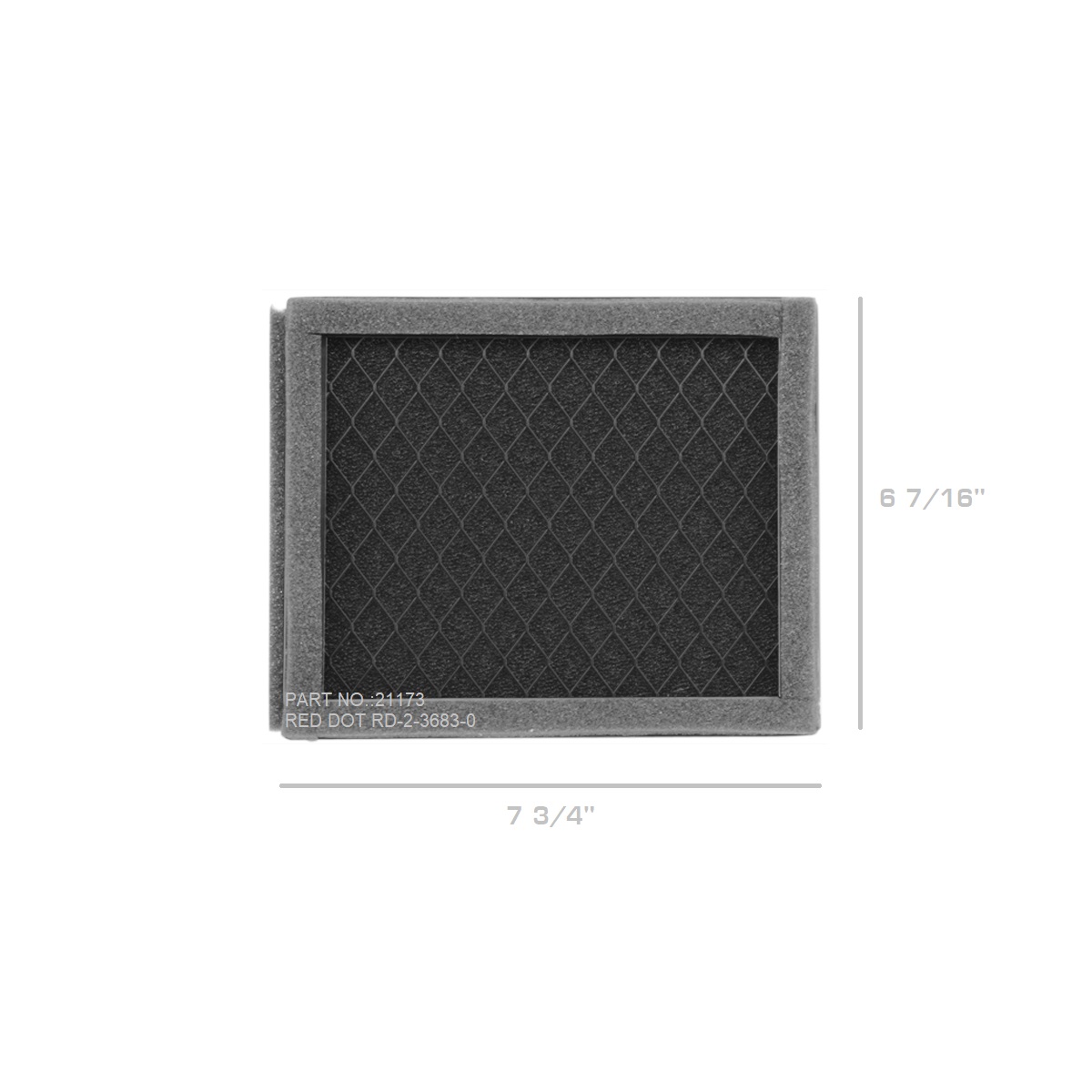 21173 UNIVERSAL AC CABIN AIR FILTER FOR REDDOT