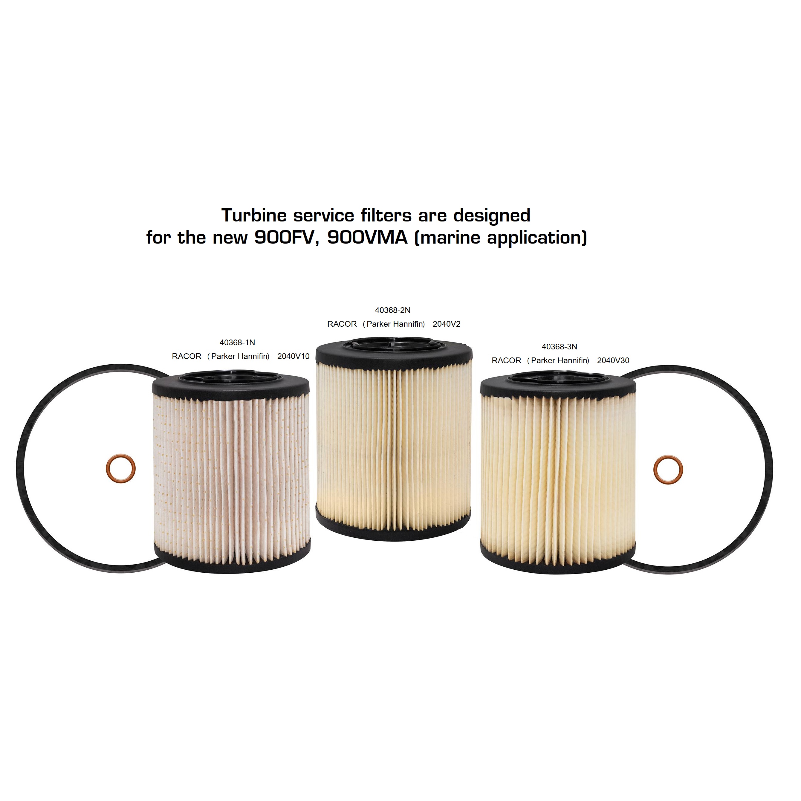 40368-1N 900FH Replacement Element 10 Micron, Secondary