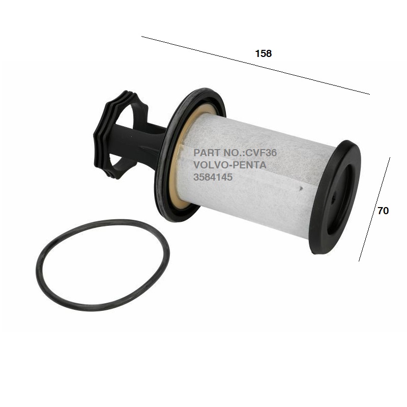CVF36 CRANKCASE VENTILATION FILTER FOR VOLVO PENTA