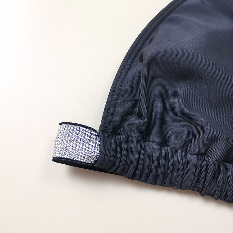 Plain Halter Bikini Swimsuit