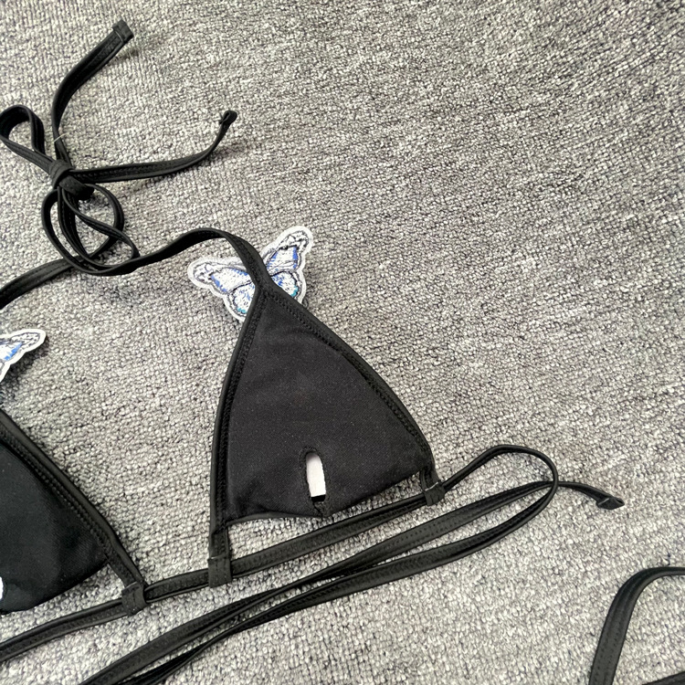 Halter Triangle Halter Bikini Swimsuit