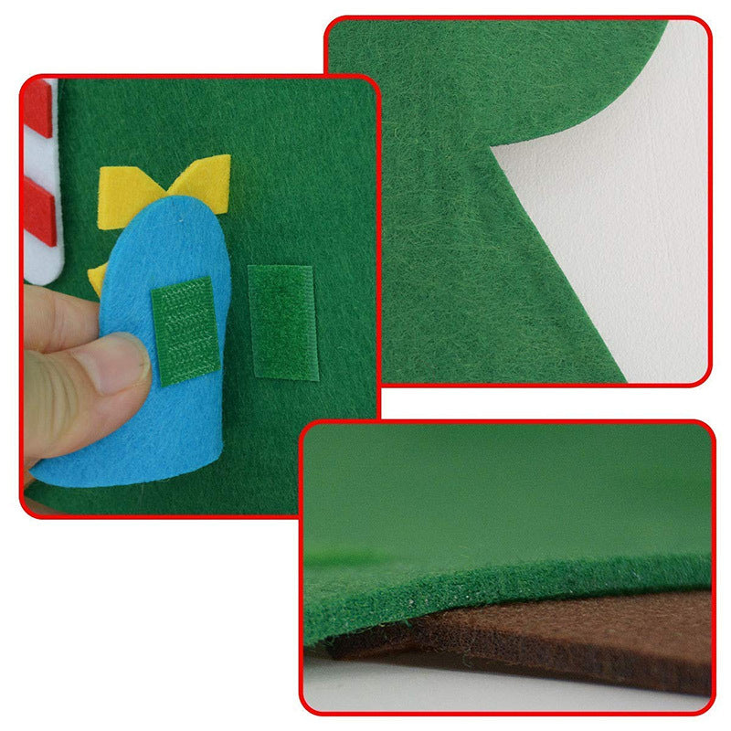 3ft DIY Lighted Felt Christmas Tree Set
