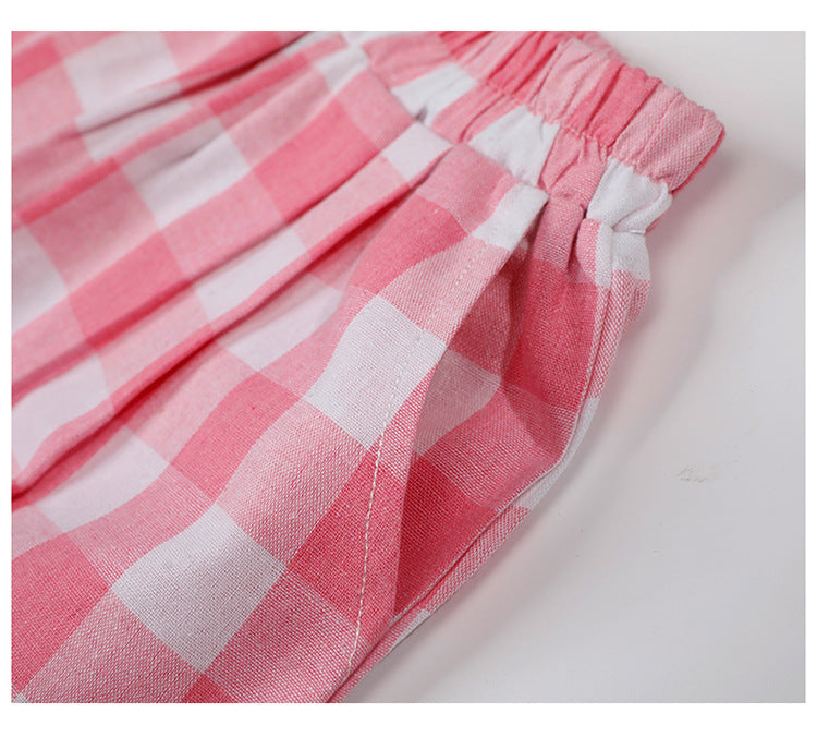 Mommy and Me Tee Top & Plaid Pants