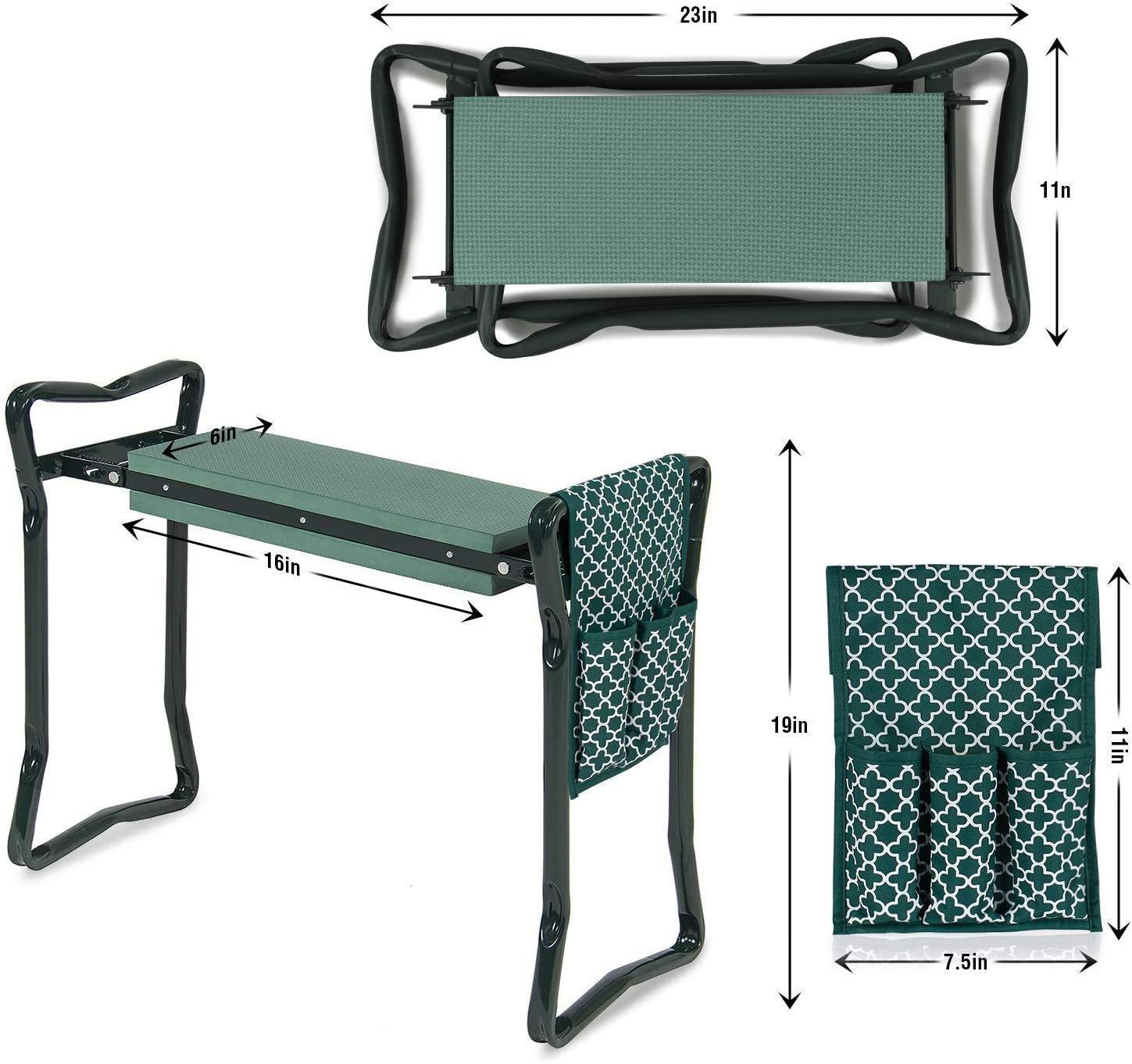 Garden Kneeler And Seat - Protects Your Knees, Clothes From Dirt & Grass Stains