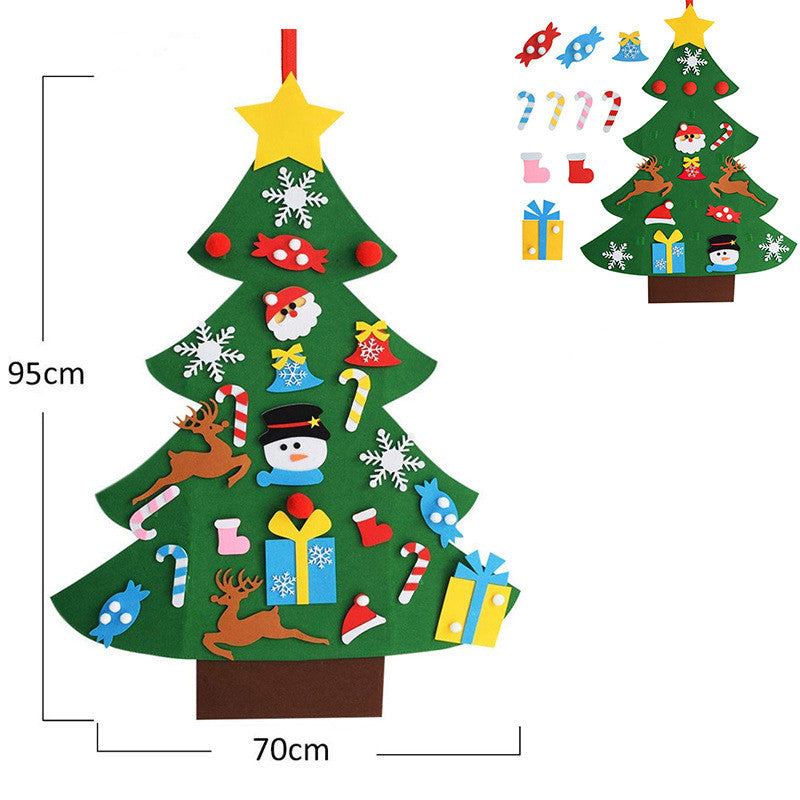 3ft DIY Lighted Felt Christmas Tree Set