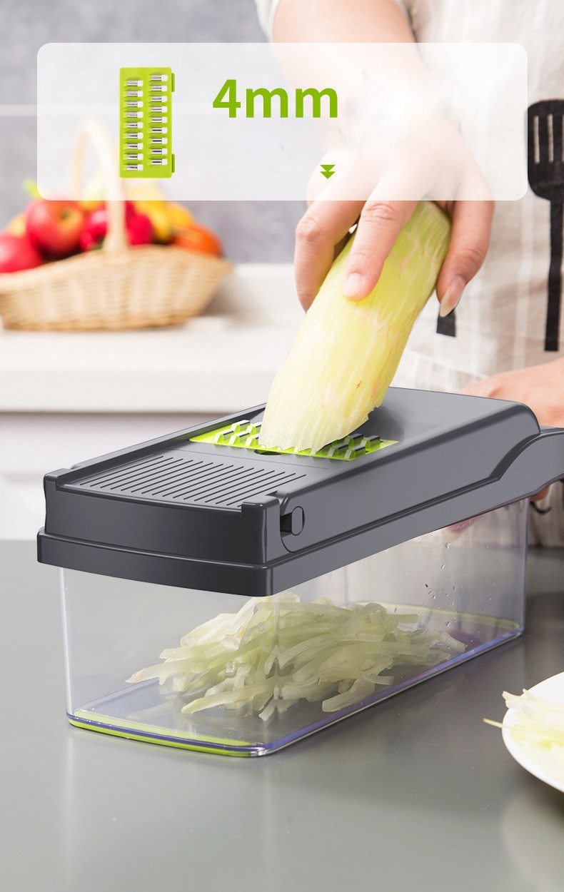 Mandoline Vegetable Fruit Slicer Grater Cutter Peeler Multifunctional Potato Peeler Carrot Grater Drain Basket Kitchen Tool