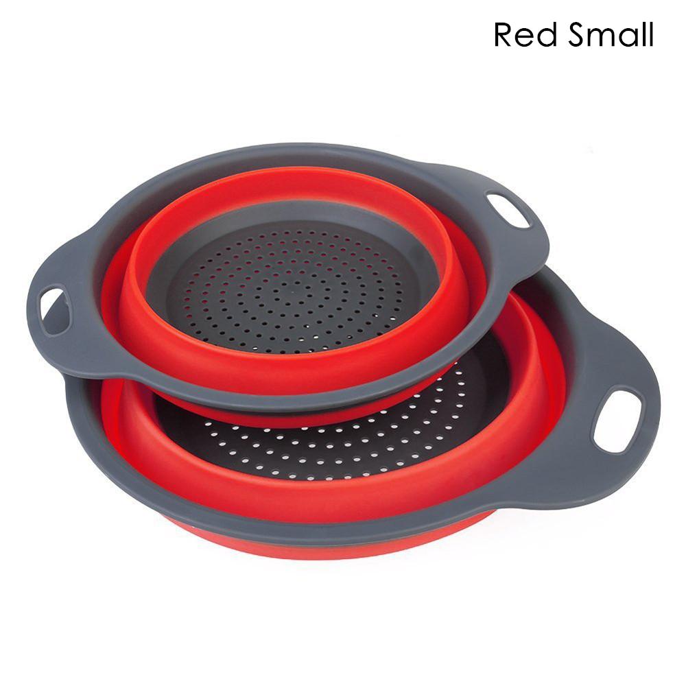 Foldable Silicone Colander Fruit Vegetable Washing Basket