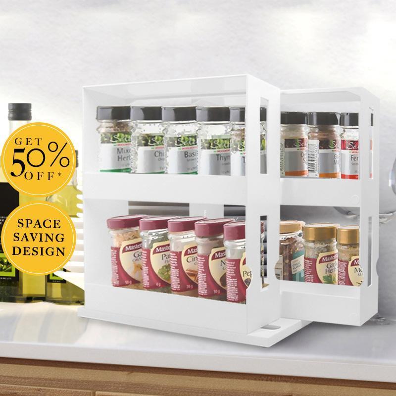 CUTEMATCHY™: Multi-Function Rotating Storage Rack