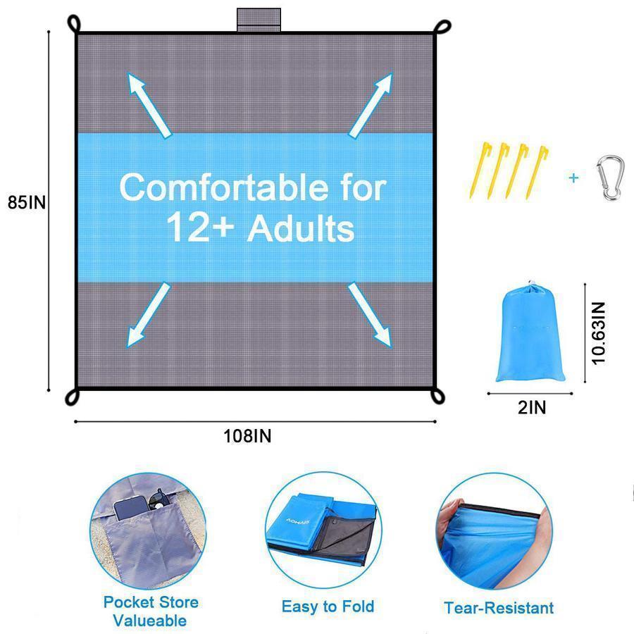 Foldable Windproof Beach Mat