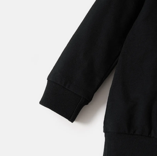 Christmas 100% Cotton Antlers and Letter Print Family Matching Long-sleeve Sweatshirts